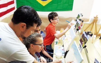 Fazendo arte com a Fundação Vamos Falar Português